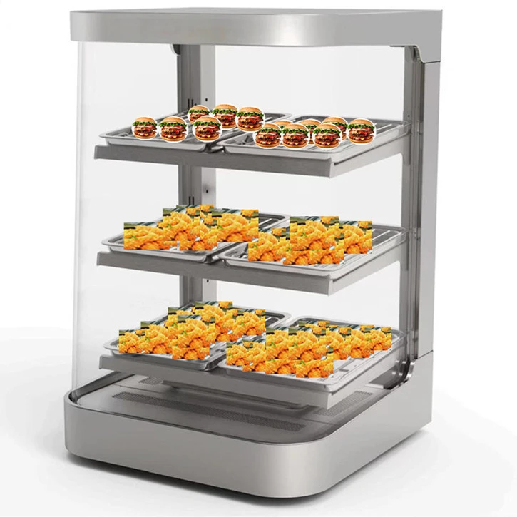 加熱されたショーケース